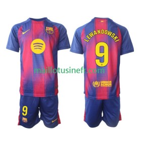 Maillot de Foot FC Barcelone Robert Lewandowski 9 Domicile 2025-26 - Enfant